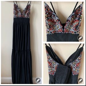 Abercrombie strappy embroidered bodice maxi #58